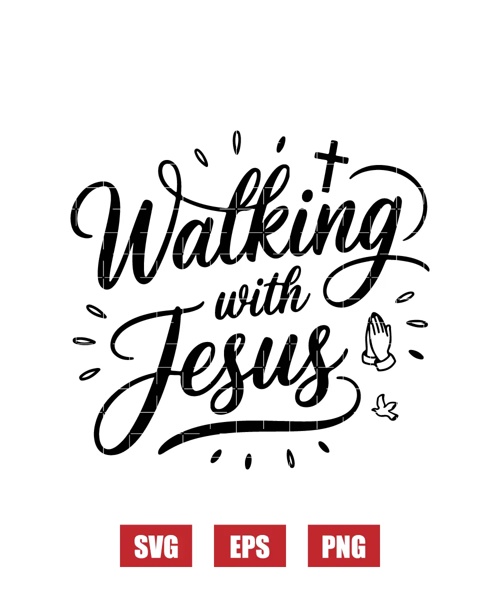 Walking with Jesus Svg