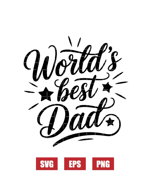 World's Best Dad Svg