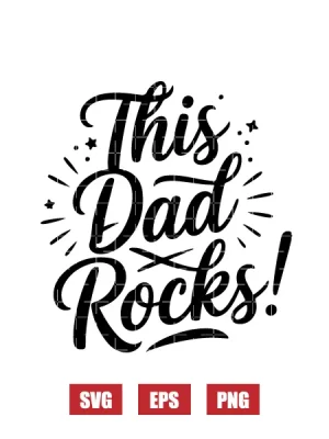 This Dad Rocks! Svg