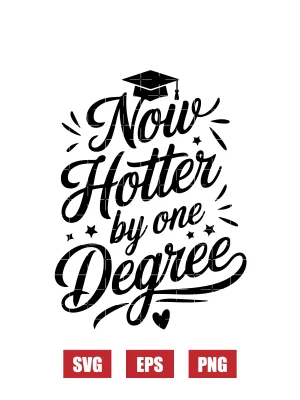 Now Hotter by one Degree Svg