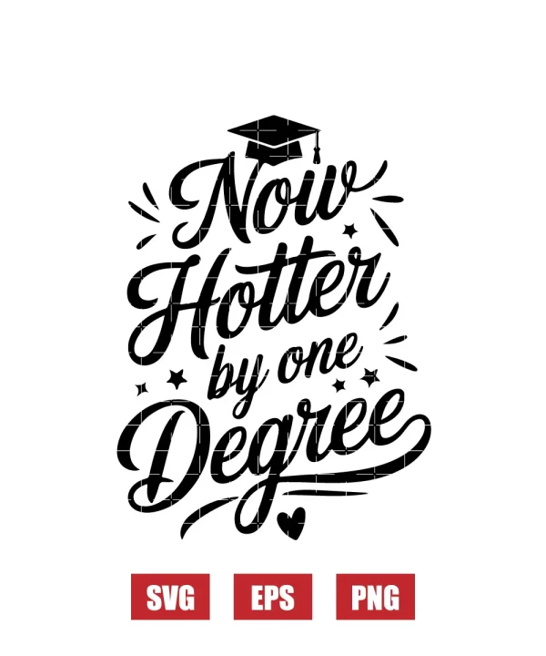 Now Hotter by one Degree Svg