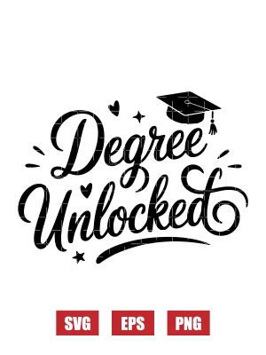 Degree Unlocked Svg