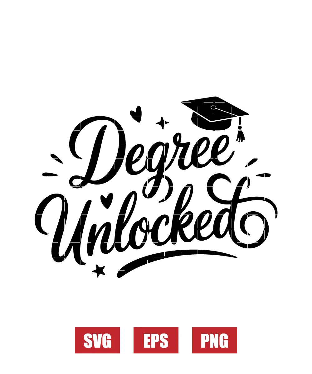 Degree Unlocked Svg