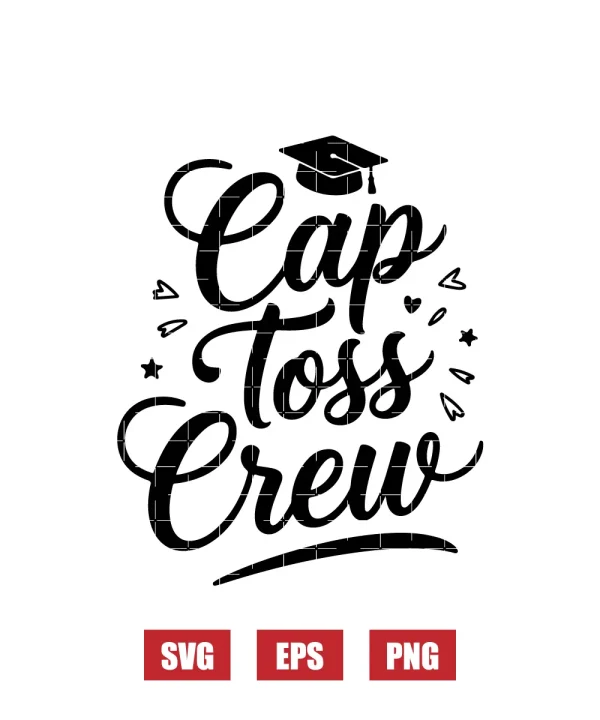 Cap Toss Crew Svg