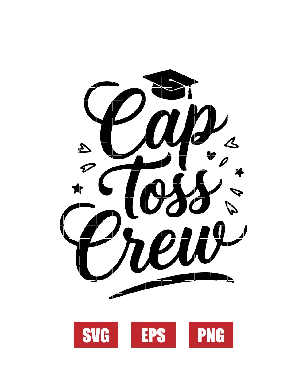 Cap Toss Crew Svg