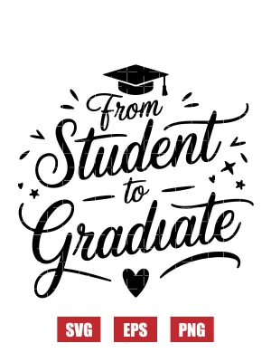 From Student to Graduate Svg