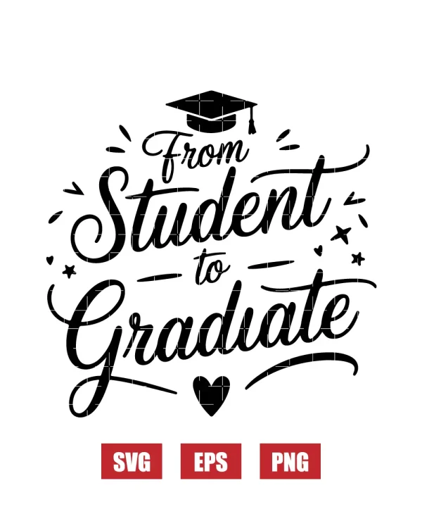 From Student to Graduate Svg