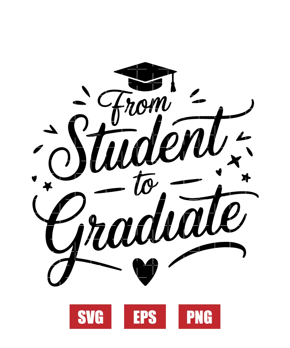 From Student to Graduate Svg