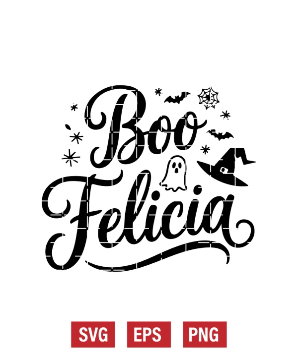 Boo Felicia Svg