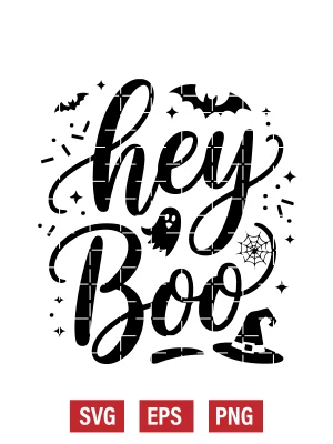 Hey Boo Svg