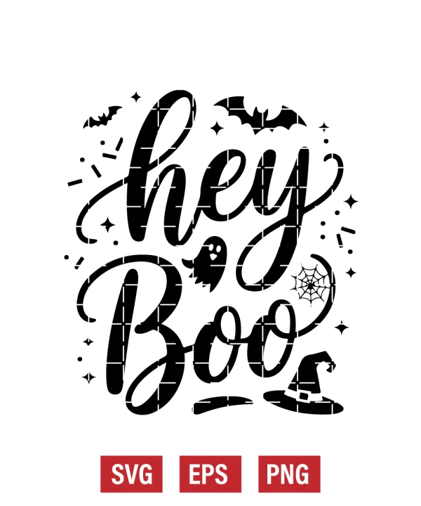 Hey Boo Svg