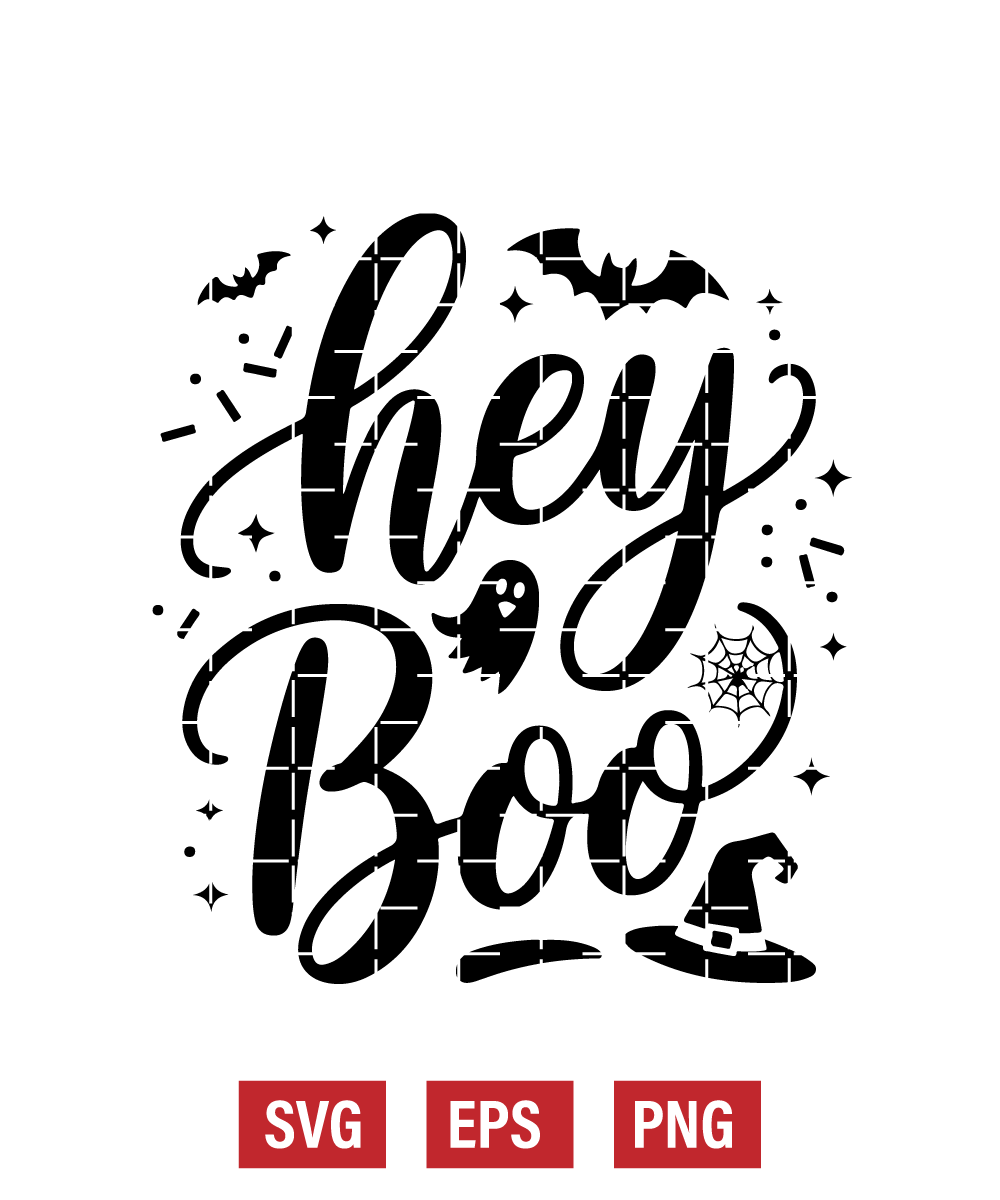 Hey Boo Svg