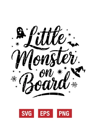Little Monster on Board Svg