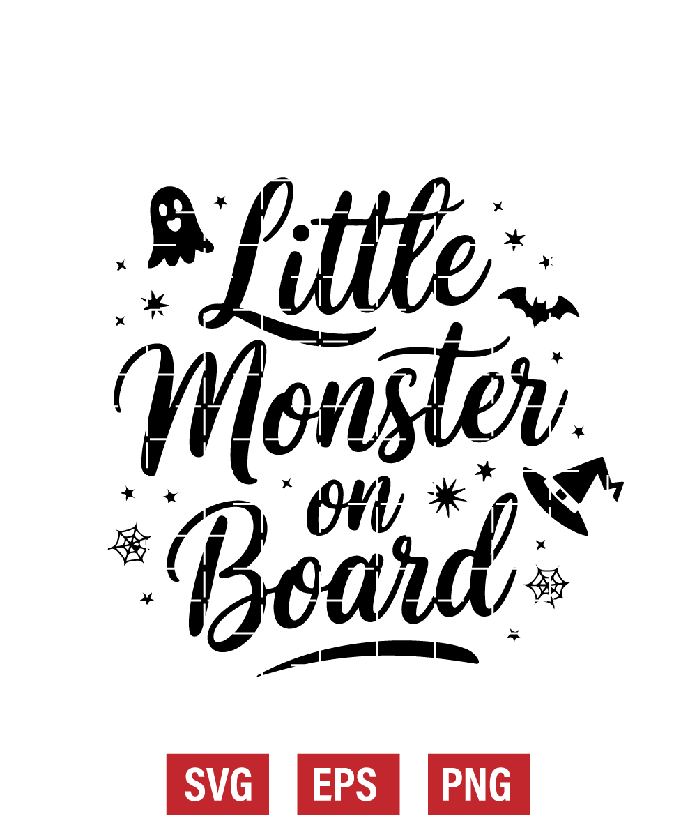 Little Monster on Board Svg