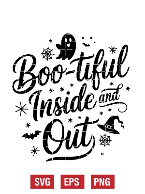 Boo-tiful Inside and Out Svg