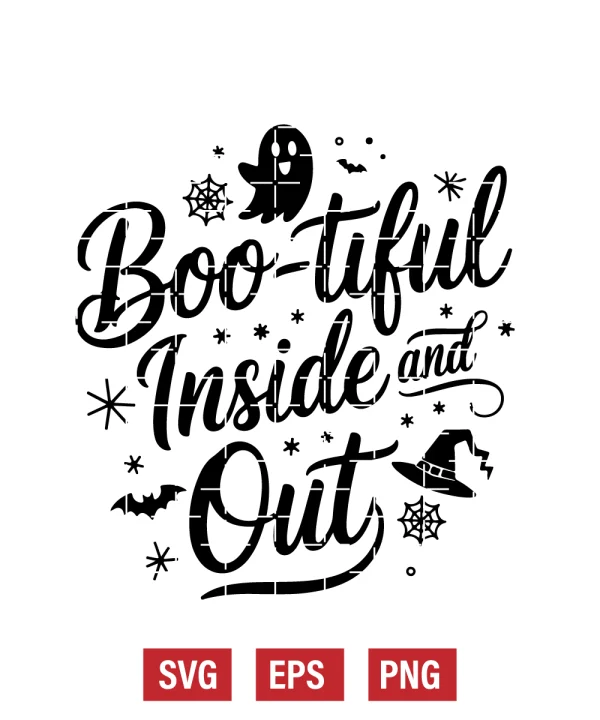 Boo-tiful Inside and Out Svg