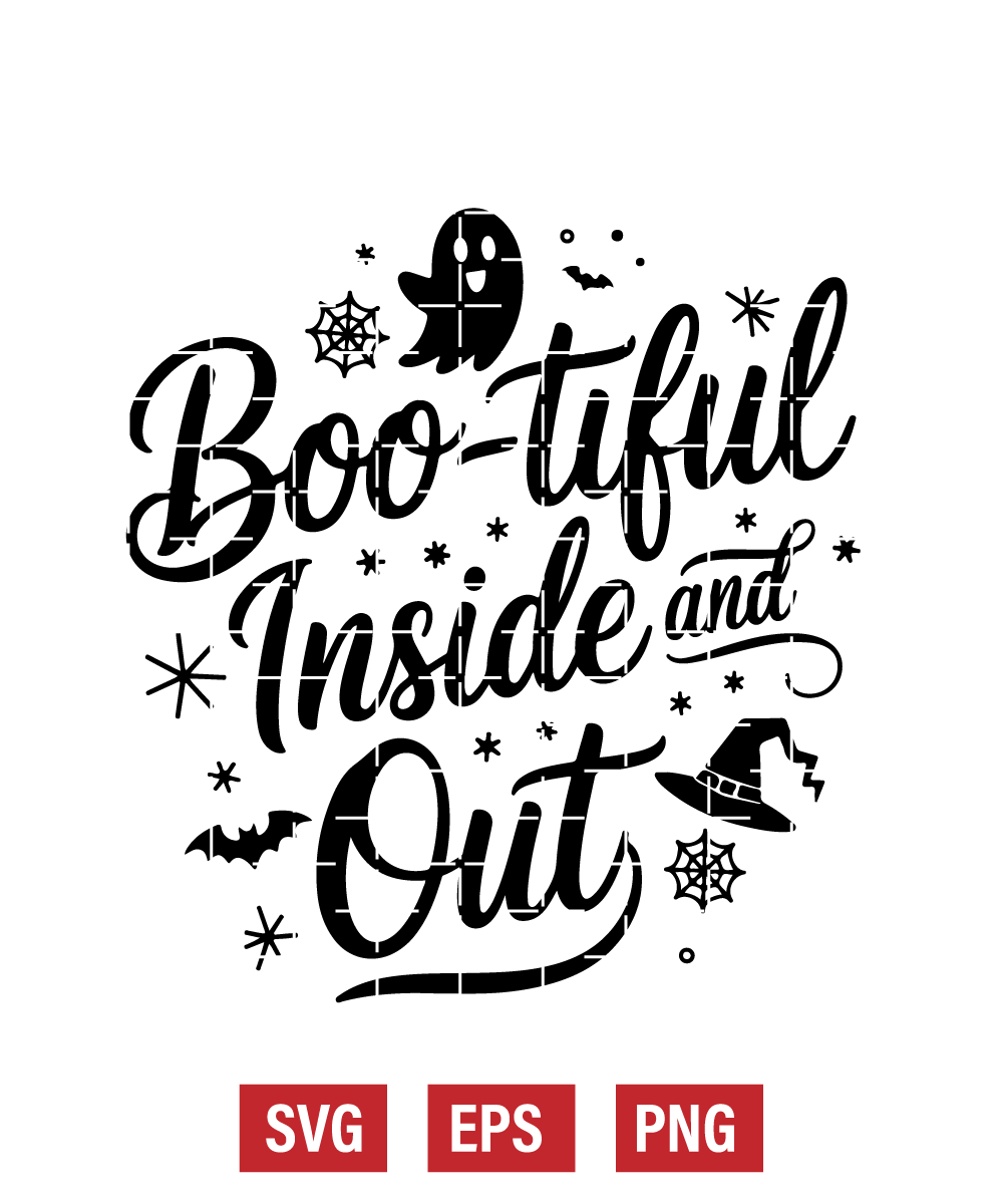 Boo-tiful Inside and Out Svg