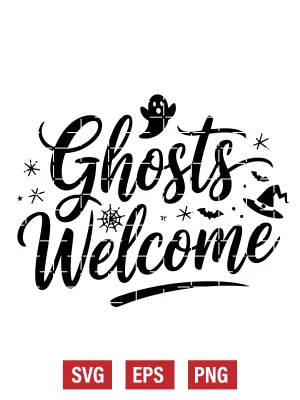Ghosts Welcome Svg