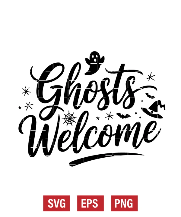 Ghosts Welcome Svg