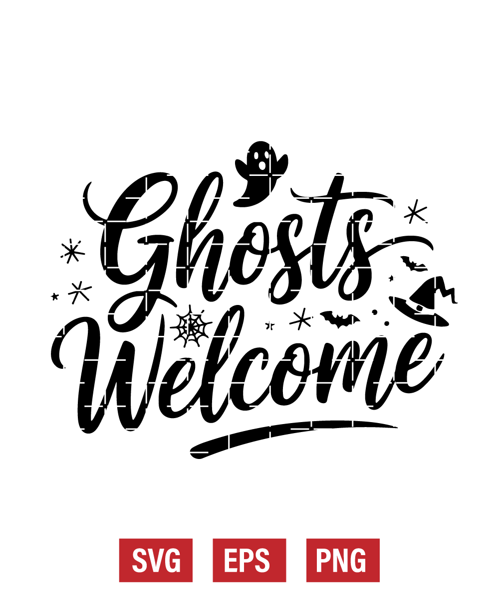 Ghosts Welcome Svg
