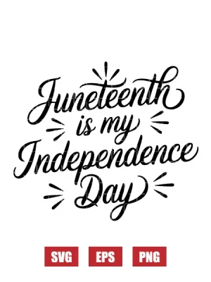 Juneteenth Is My Independence Day Svg