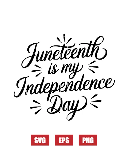 Juneteenth Is My Independence Day Svg