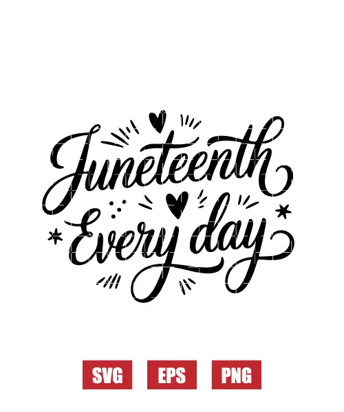 Juneteenth Every Day Svg