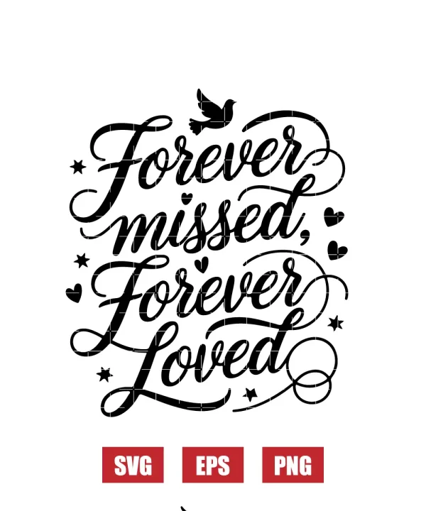 Forever Missed, Forever Loved Svg
