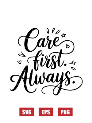 Care First. Always. Svg