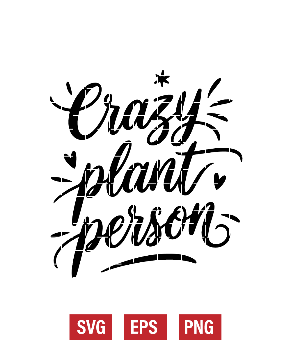 Crazy Plant Person Svg