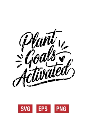 Plant Goals Activated Svg