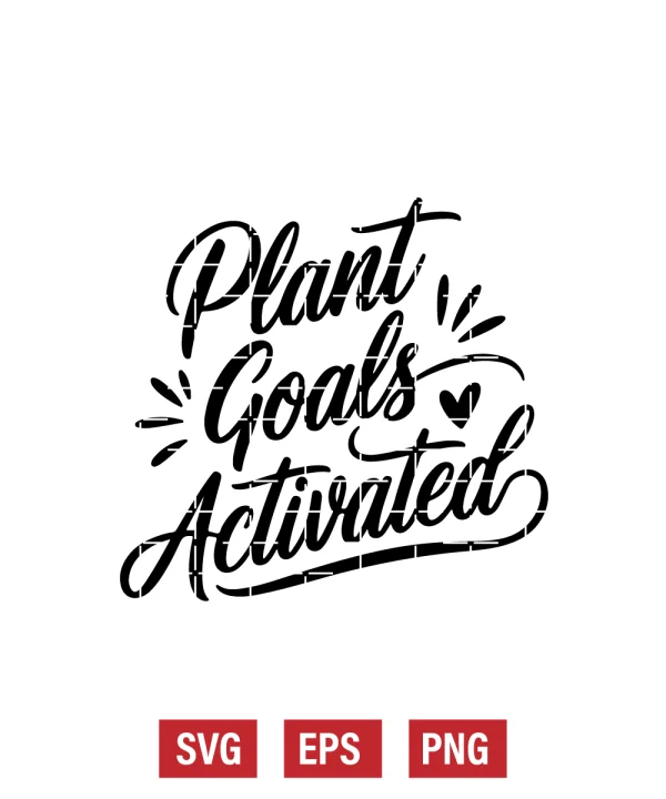 Plant Goals Activated Svg