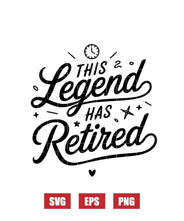 This Legend Has Retired Svg