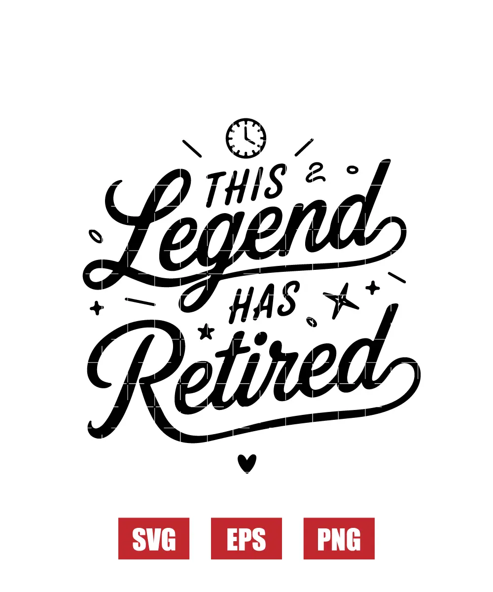 This Legend Has Retired Svg