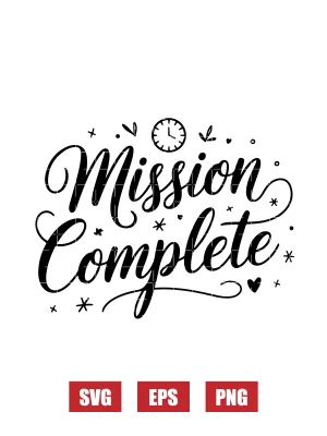 Mission Complete Svg