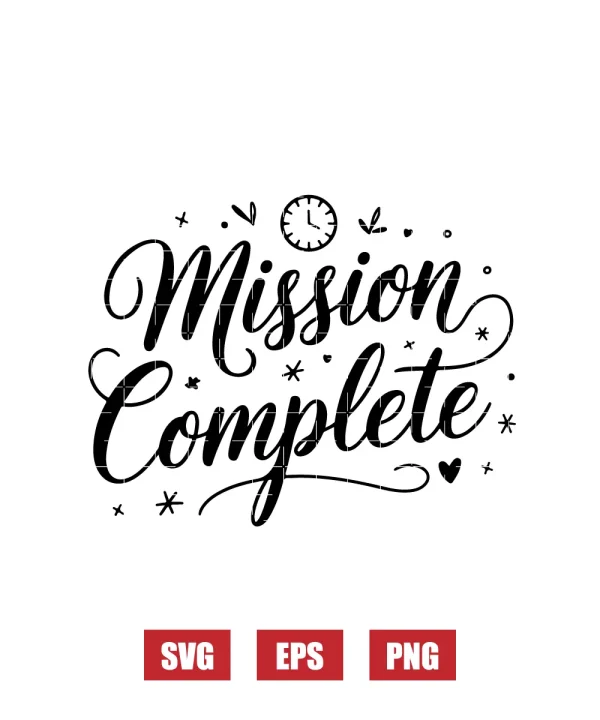 Mission Complete Svg