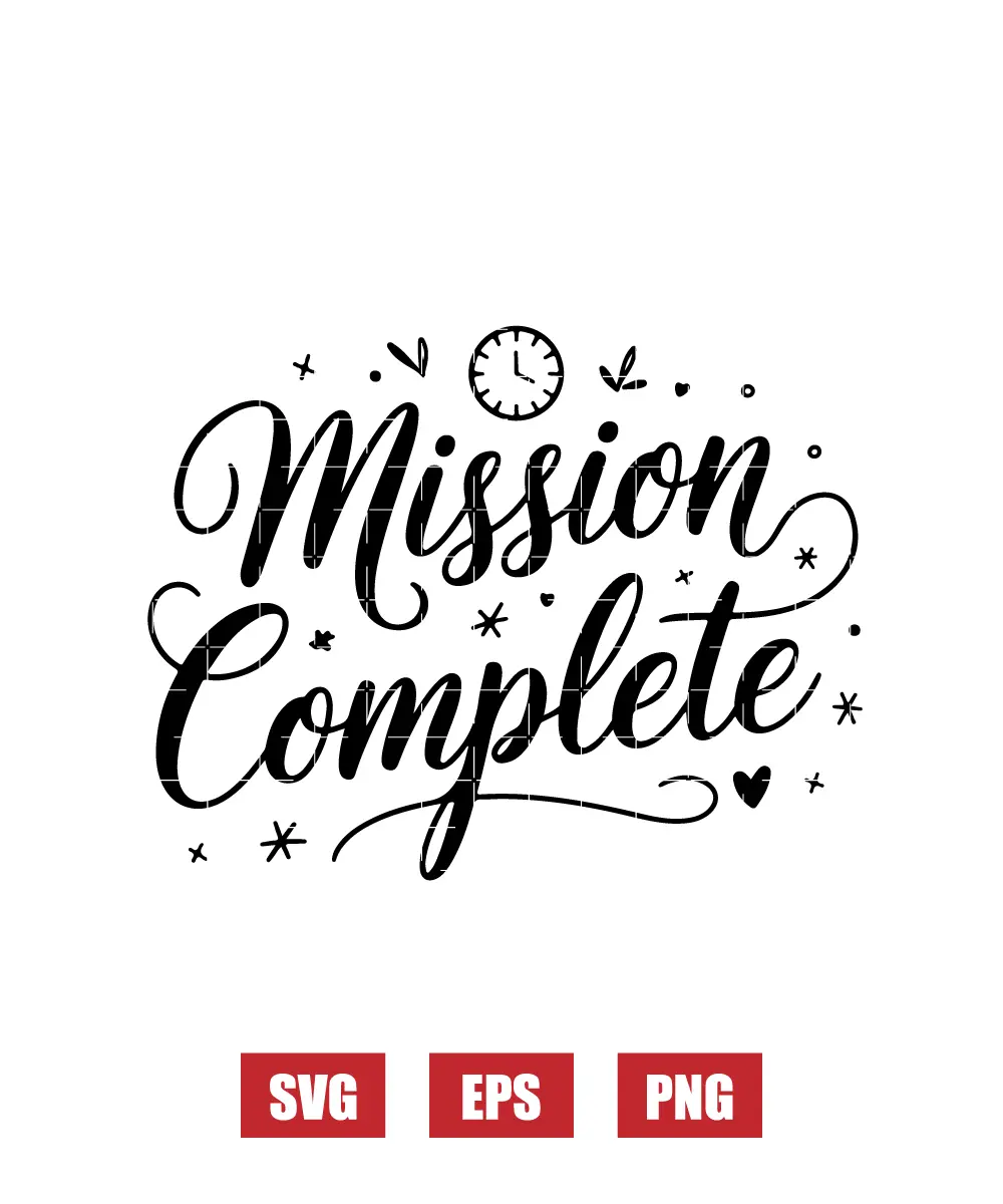 Mission Complete Svg