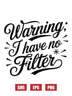 Warning: I Have No Filter Svg