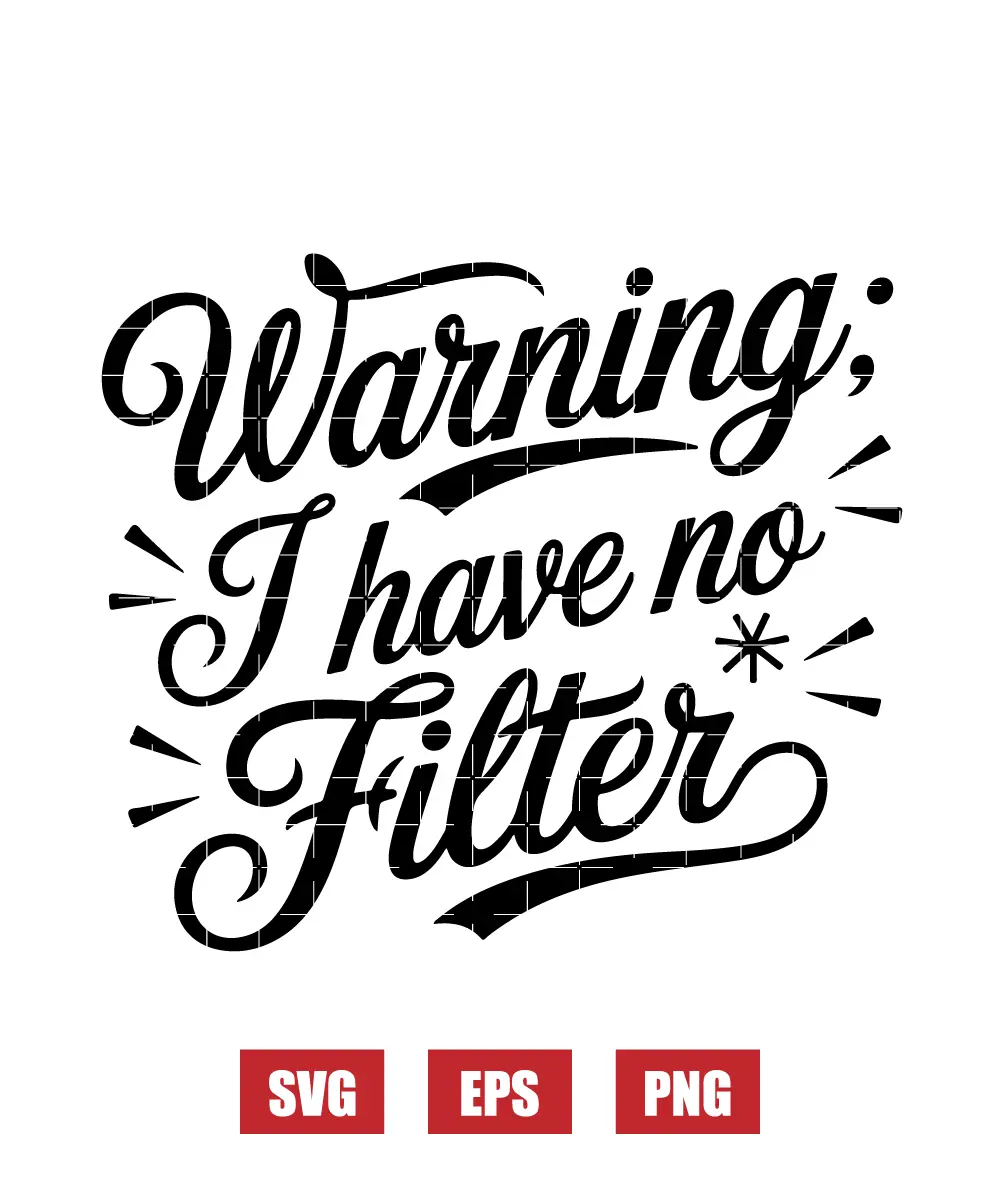 Warning: I Have No Filter Svg