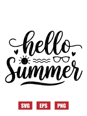 Hello Summer Svg