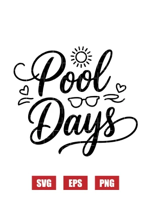 Pool Days Svg
