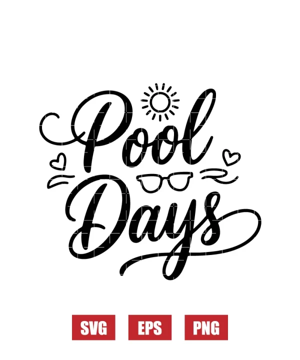 Pool Days Svg