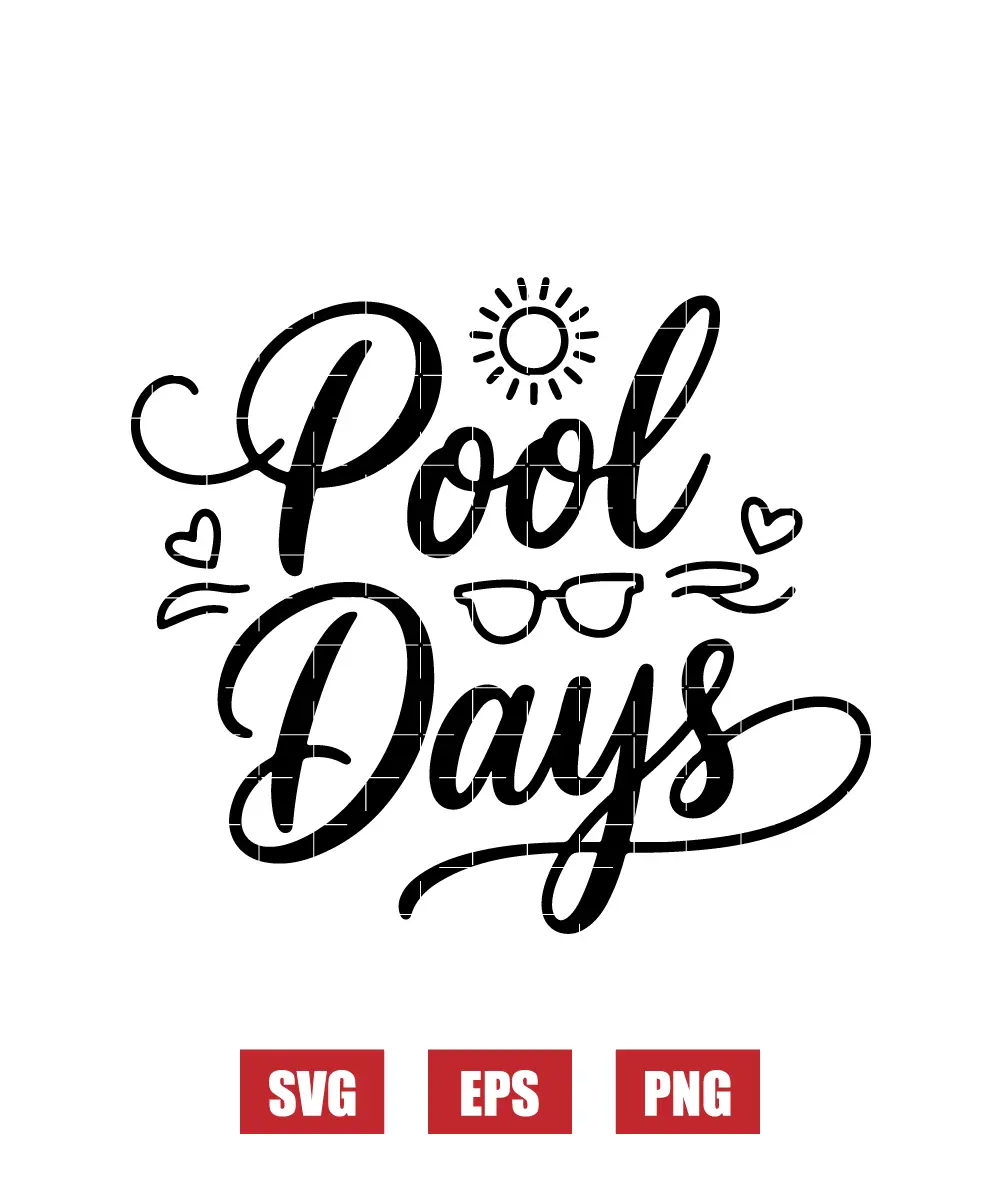 Pool Days Svg