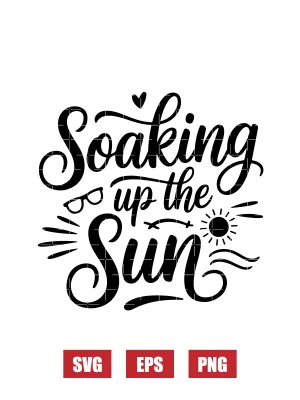 Soaking up the Sun Svg