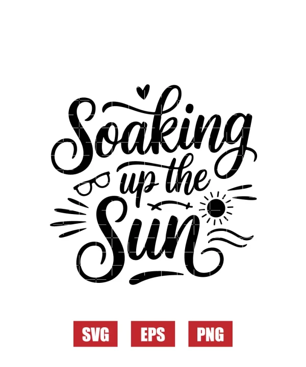 Soaking up the Sun Svg