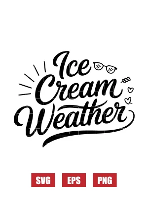 Ice Cream Weather Svg