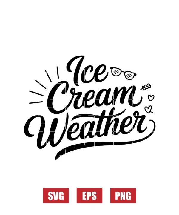 Ice Cream Weather Svg