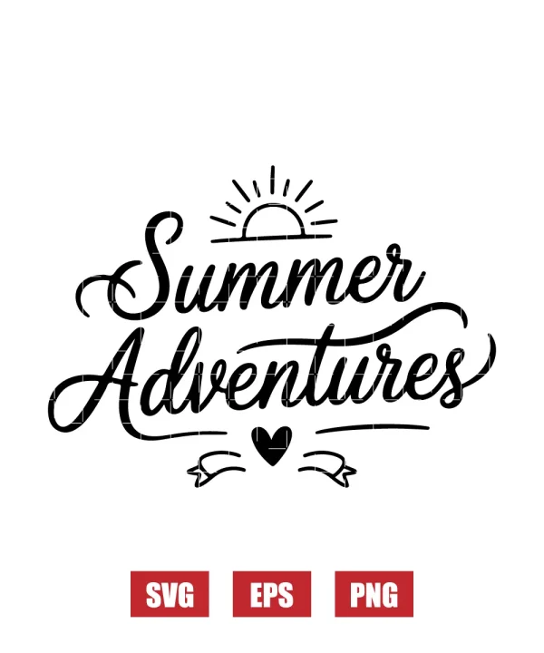 Summer Adventures Svg