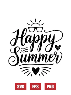 Happy Summer Svg