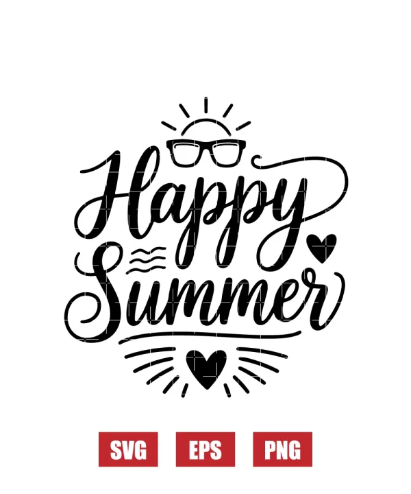 Happy Summer Svg